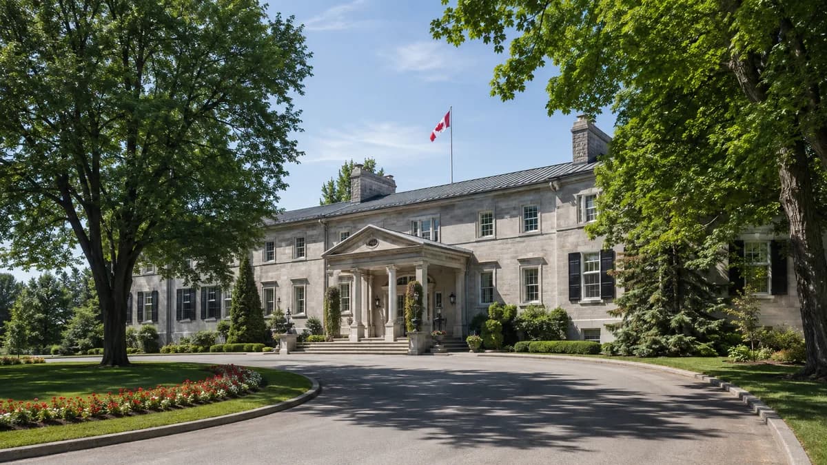 Rideau Hall à Ottawa, la résidence officielle du gouverneur général