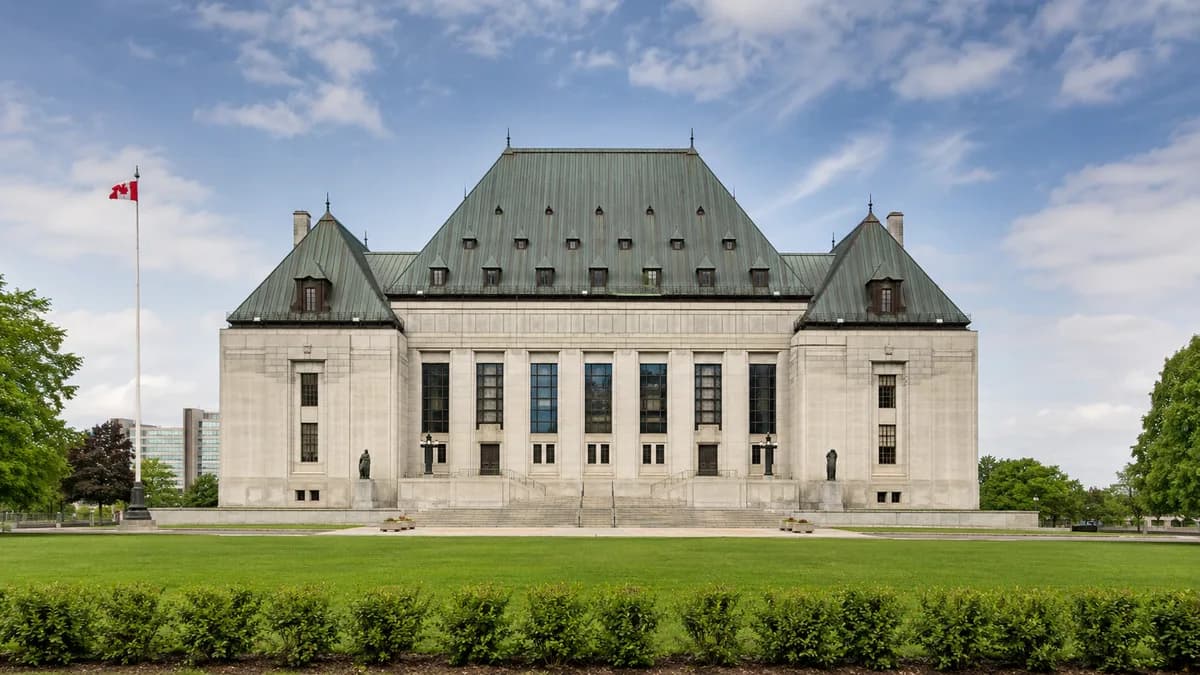 L'édifice de la Cour suprême du Canada à Ottawa